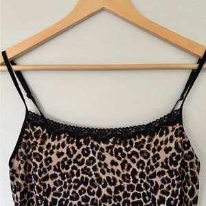 Jockey Black and Tan Leopard Print Camisole
